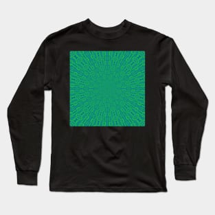 Psychedelic Dreams Amazing Aquamarine Green Pattern Long Sleeve T-Shirt